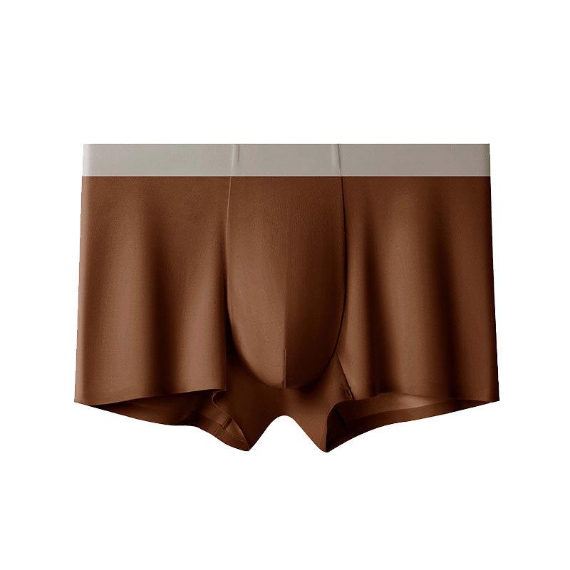 Men's 7A Combed Cotton Boxer Briefs - Antibacterial, Seamless, Breathable, Loose Fit, Plus Size.