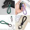 Meltryllis Schlüsselanhänger Auto Karabiner Schlüsselanhänger Geflochtener Schlüssel Lederband Schlüsselanhänger Stilvoll Motorrad Leder, Schwarz
