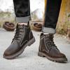 Vintage Martin Boots Leather Men'S Boots Tooling Boots Cowhide Short Boots Breathable Locomotive Boots Desert Boots Men'S Shoes