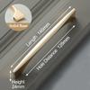 KAK Zinc Alloy Bright Gold Cabinet Pulls Light Luxury Stylish Kitchen Handles for Furniture Drawer Knobs Cabinet Hardware