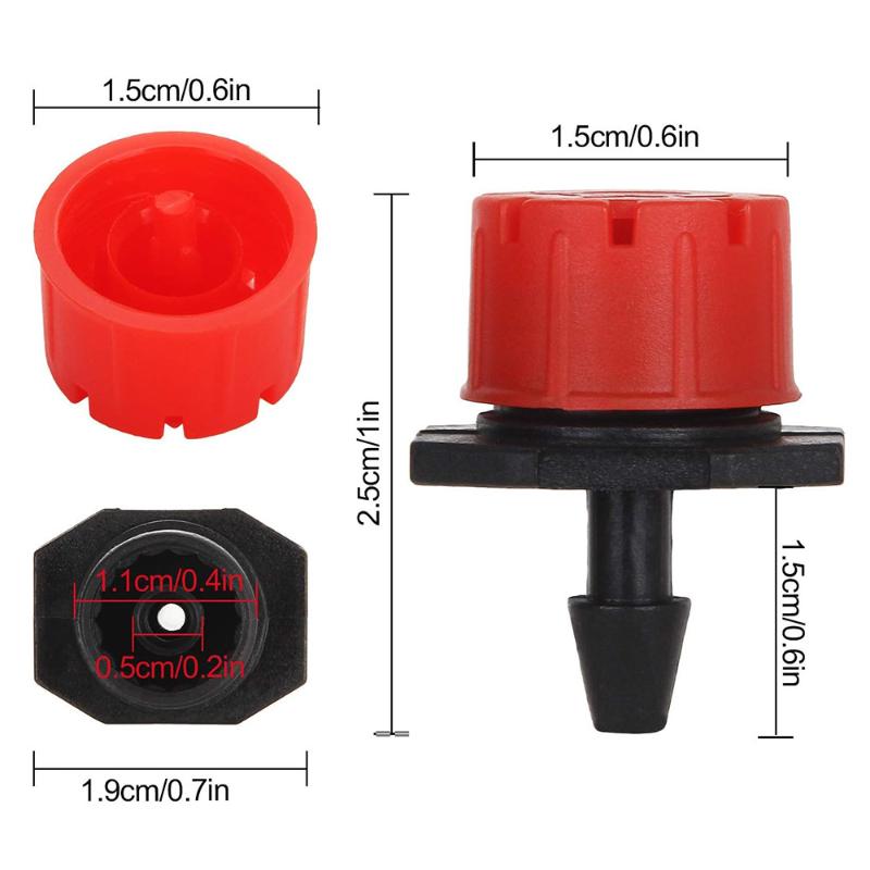 50/100pcs Adjustable Water Sprinkler Thread Connection Spray Nozzle Garden Irrigation Micro Flow Dripper