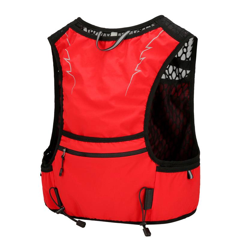 Unisex Lichtgewicht Outdoor Fietsvest Tas – Ademend, Contrasterende Kleur, Multifunctionele Rugzak