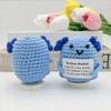 Funny Crochet Positive Energy Axolotl Doll With Card Home Room Decoration New Handmade Knitted Axolotl Desktop Ornament Gifts