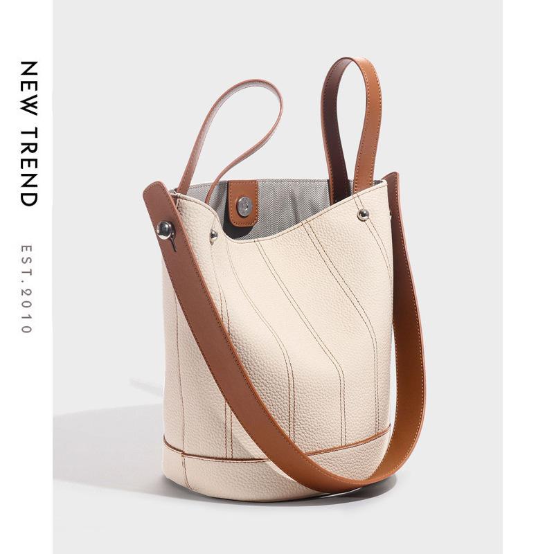 Bucket Bag Niche High-grade Female Bag Single Shoulder Crossbody Bucket Bag