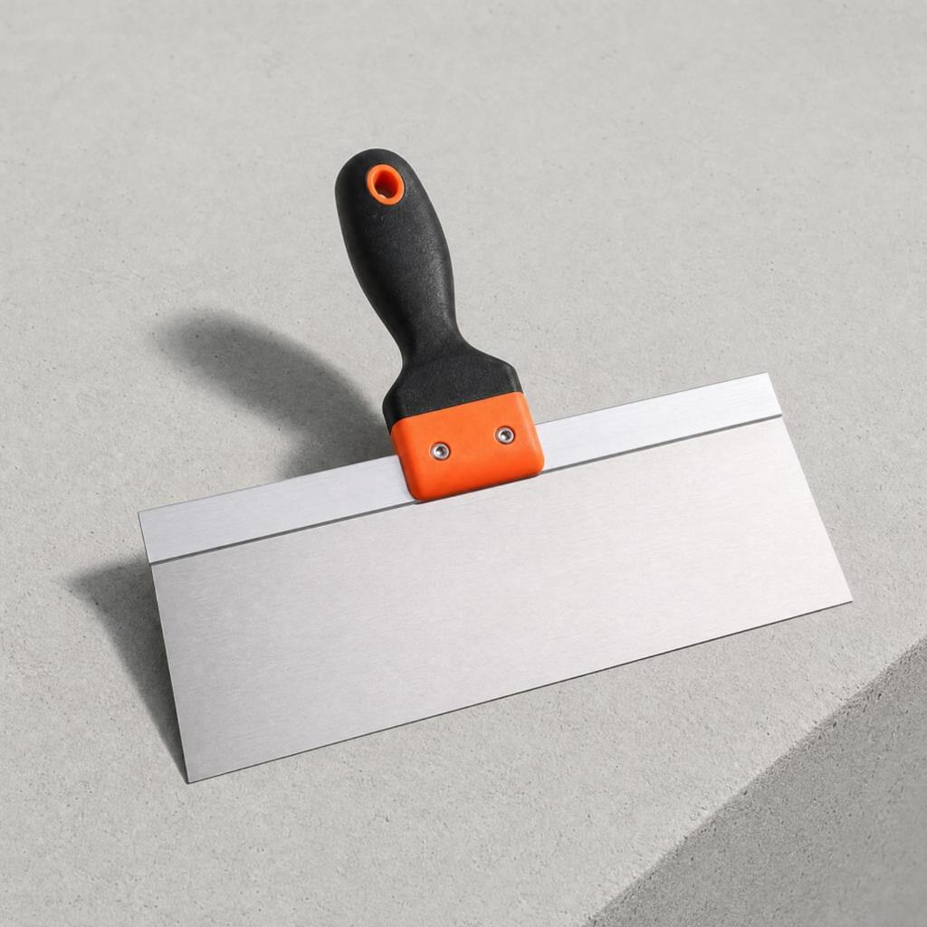 Putty Knife with Smoothing Tool and Work Gloves Reinforced Stainless Steel NonSlip Grip