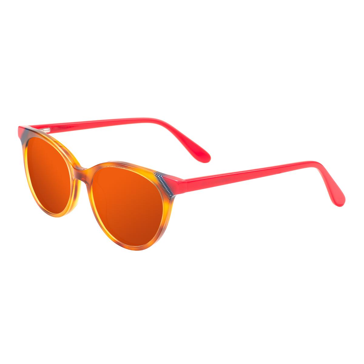 

Women s Retro Round Sunglasses Fashion Vintage Cat Eye Colorful Transparent Polarized Sun Glasses for women Travel Driving UV400 коричневый