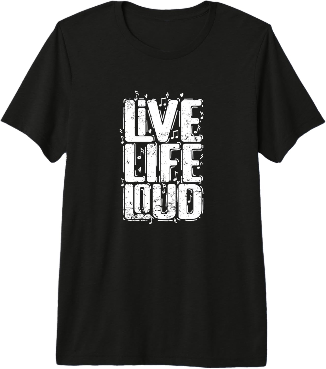 

Live Life Loud Premium Tri-blend T-Shirt 5XL різнокольоровий