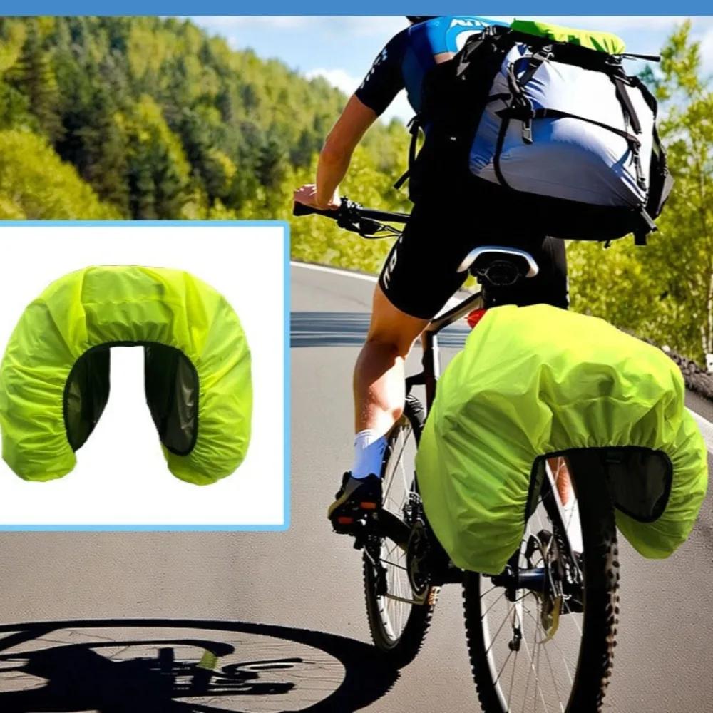 Bicycle Backpack Rain Cover Universal Waterproof Dustproof Protector for Mountain Bike Cycling Outdoor Sports Riding Gear