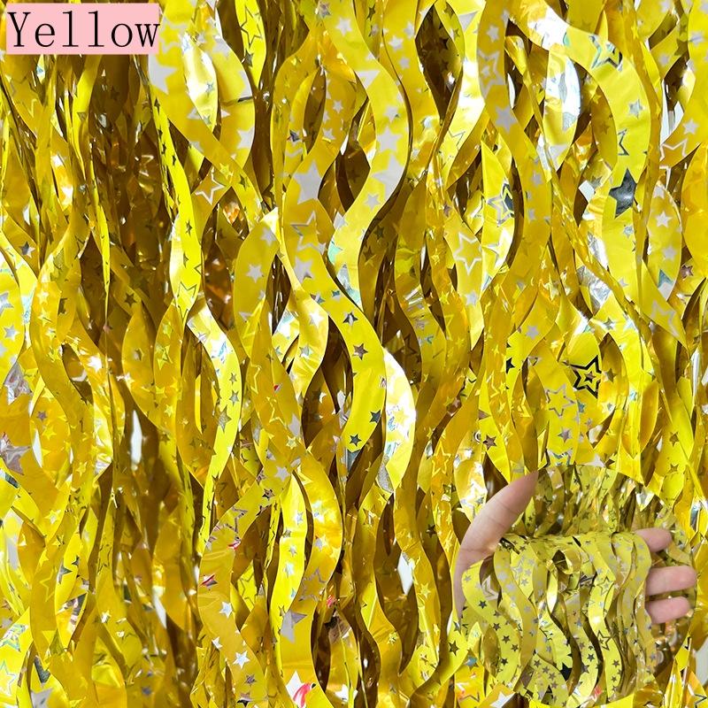 New 4/2/1Pack Birthday Party Decorations Kids Bachelorette Party Backdrop Curtains Tinsel Foil Curtains Wedding Decor Photozone