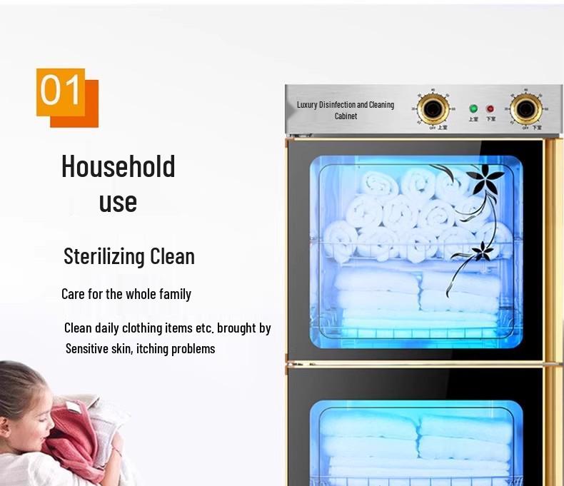 UV & Ozone Towel Disinfection Cabinet for Salons, Barbershops, Kindergartens & Homes