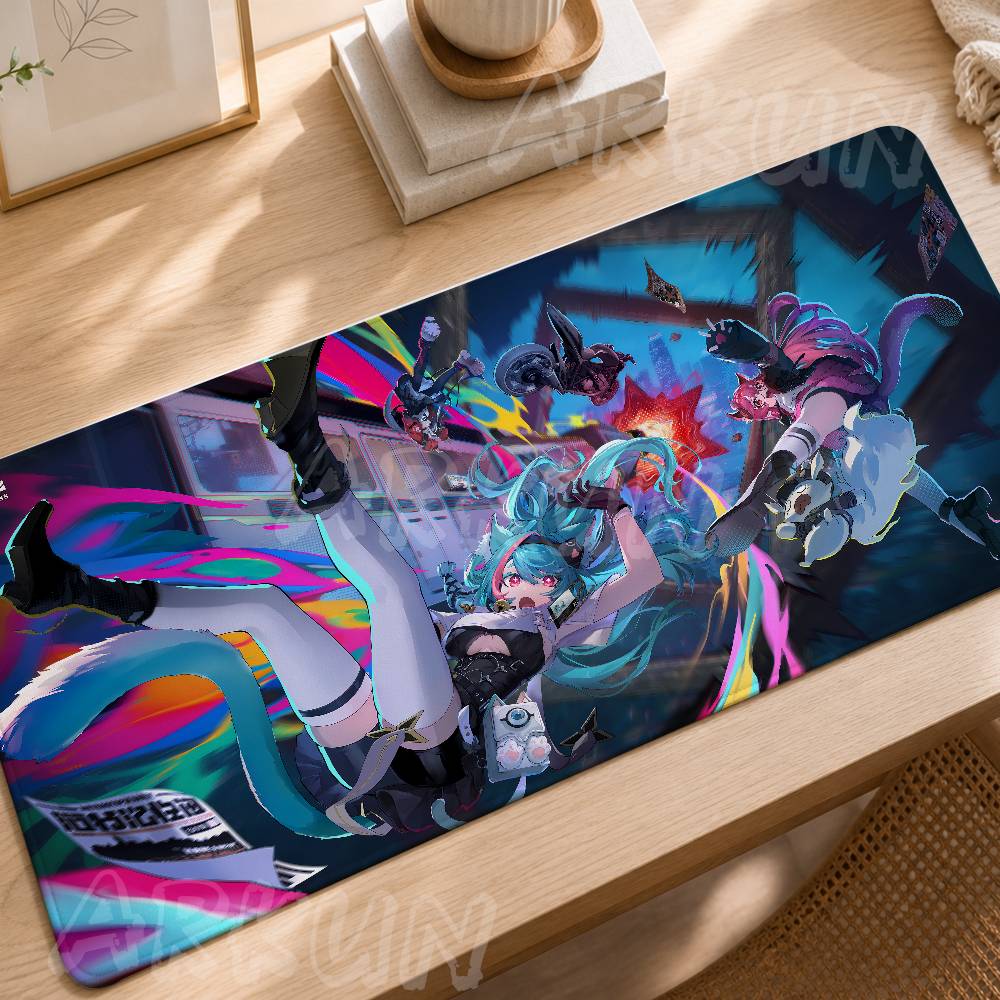 Cool Video Game Neverness To Everness Mouse Pad Nonslip Rubber Gamer Computer Mat Decoracion Deskmat Laptop Office Large Mat
