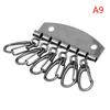 1PC Anti-fall Key Holders 6 Hooks Metal Rivet Wallet Key Clasp Clip Practical Small Keyring for Birthday Gifts