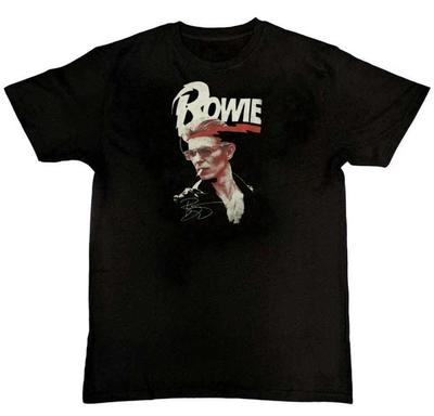 David Bowie Grafikdruck Herren Unisex 100% Baumwolle T-Shirt Herren T-Shirts Oberteil