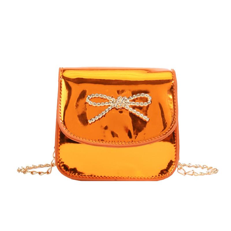 

Бант Яркая Поверхность Завязка Минималистичная Женская Мини Квадратная Сумка Кошелек для Монет для Ежедневного Использования оранжевый