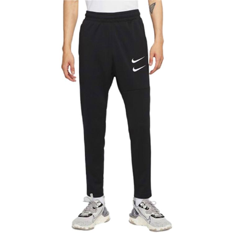 Nike Swoosh Knit Sport Pants Men Bottoms Black CU3899-010