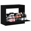 Maison Exclusive - Black Shoe Cabinet 80x42x69 Cm Engineered Wood
