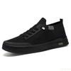 2026 summer fashion mesh breathable shallow mouth men's shoes solid color soft sole casual sneakers daily lace up board shoes