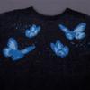Unisex Oversized Knit Sweater With Butterfly Jacquard Soft Cozy Winter Pullover Youth Streetwear