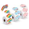 140/230Pcs DIY Blank Label Sticker Rainbow Self-Adhesive Thermal Paper  Shipping Labels
