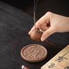 Purple Clay Golden Toad Incense Burner: Zen Desktop Aromatherapy Holder for Home