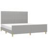 VidaXL Bettgestell ohne Matratze Hellgrau 180x200 cm Stoff