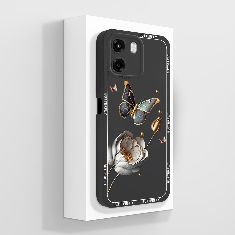 Cases For Oppo A6 A6x A6s 4G 5G Oil Painting Floral Liquid Silicone Shockproof Back Cover For OppoA6 A6x A6s Anti Scratch Fundas