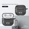 Carbon Fiber Earphone Case Bluetooth Headset Shell For Airpods 1/2/3/4/Pro With Carabiner Keychain For BMW Mini Cooper One JCW