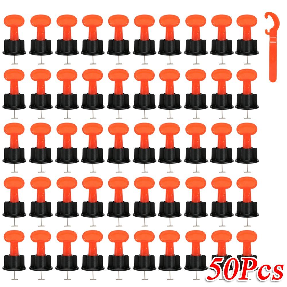 50Pcs Adjustable Tile Spacers Thickened Floor Gap Clips for Porcelain Ceramic Tile Laying