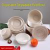 Disposable 180ml Natural Sugarcane Pulp Oval Bowls