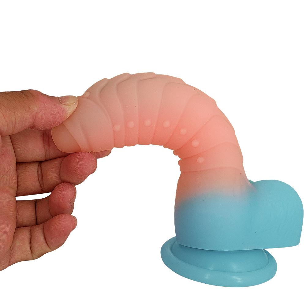 New Luminous Silicone Dildos with Suction Cup Glow In Dark Colorful Penis for Beginners Female Men Masturbator Sex Toy For Adult