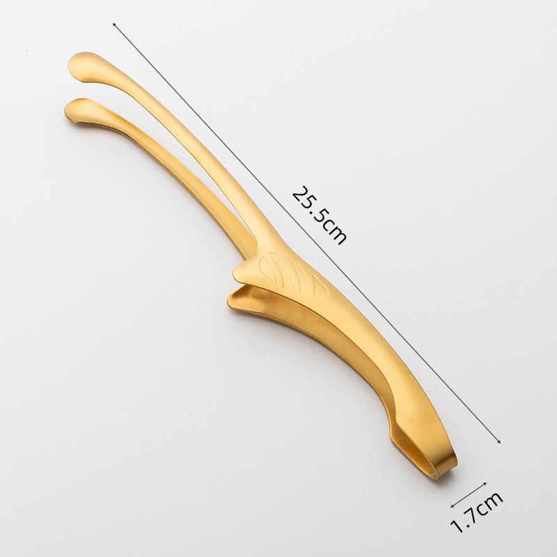 Korean Style Stainless Steel BBQ & Cooking Tongs - Anti-Scald Pointed Design for Food, Steak, Buffet.