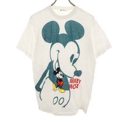 MICKEY UNLIMITED Potisk Mickey Mouse Krátký rukáv Tričko F Disney Unisex Dámské Použité