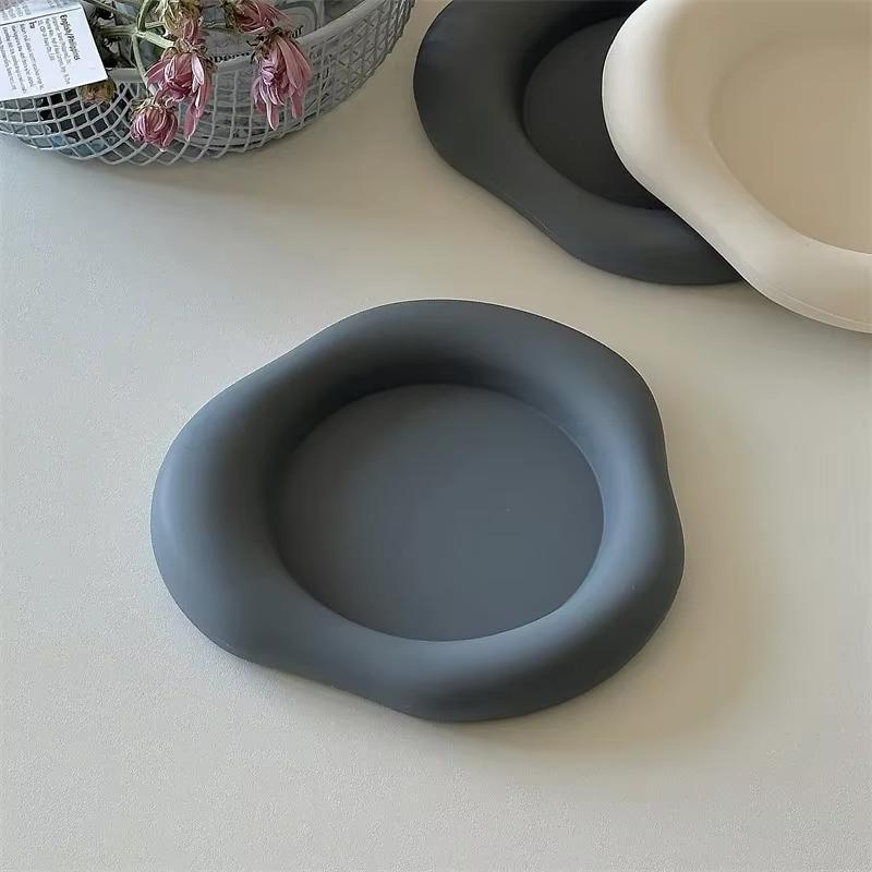

Nordic Irregular Silicone Coasters White Placemat Table Mat Glass Cup Pad Insulating Mat Home Decoration Kitchen Accessories