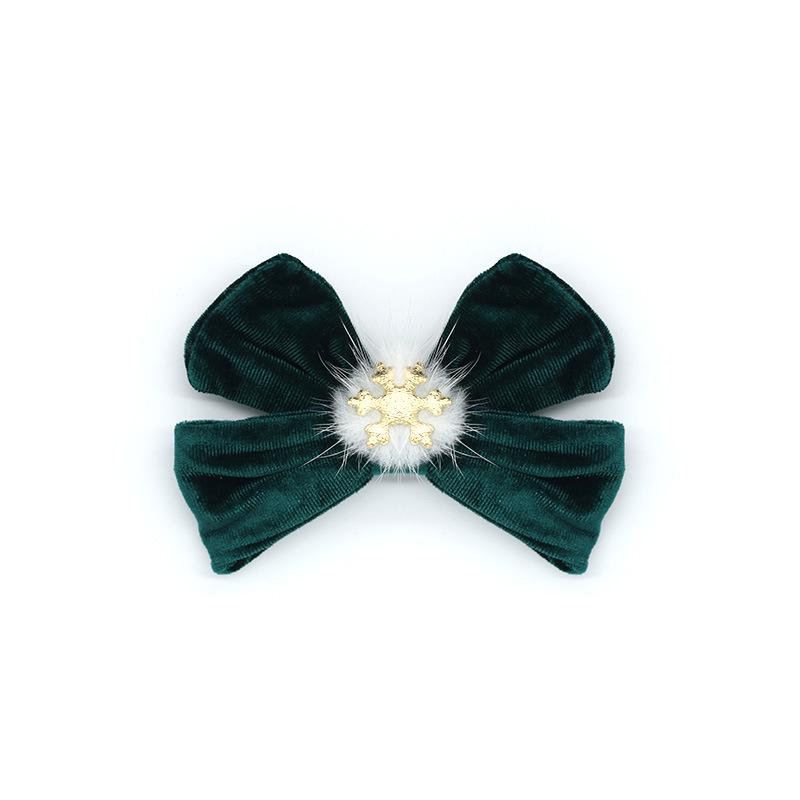Handmade Christmas Hair Bows & Clips: Festive Santa Claus Decorations for Children