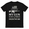 My Gun Is Not A Threat Shirt, Patriotic 2nd Amendment Tee, Pro Gun T-Shirt