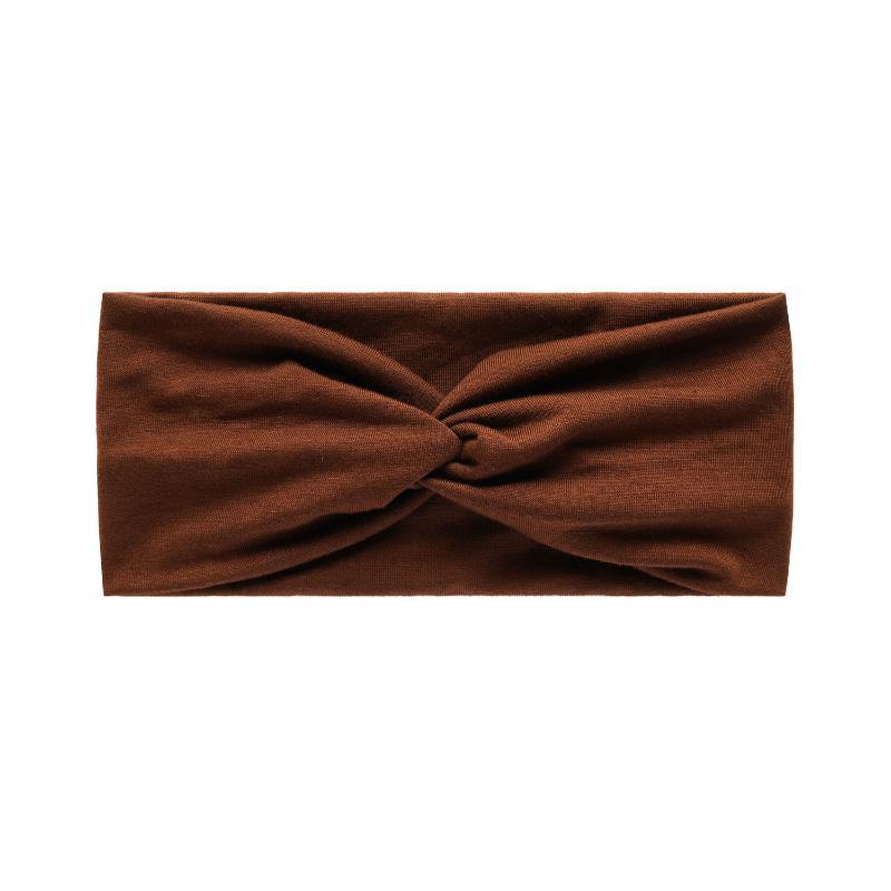 Women Knotted Sports Headband Soft Non Slip Elastic Sweatband for Yoga Pilates Running Dance Office Daily Hair Accessories