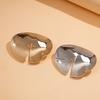 Artistic Abstract Geometric Brooch Alloy Glossy Irregular Shape Tarnish Resistant Versatile Pin Smooth Touch for Daily Wear