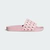 adidas Adilette Slides JQ8575 Unisex Originals Sandals Clear Pink / Off White / Better Scarlet