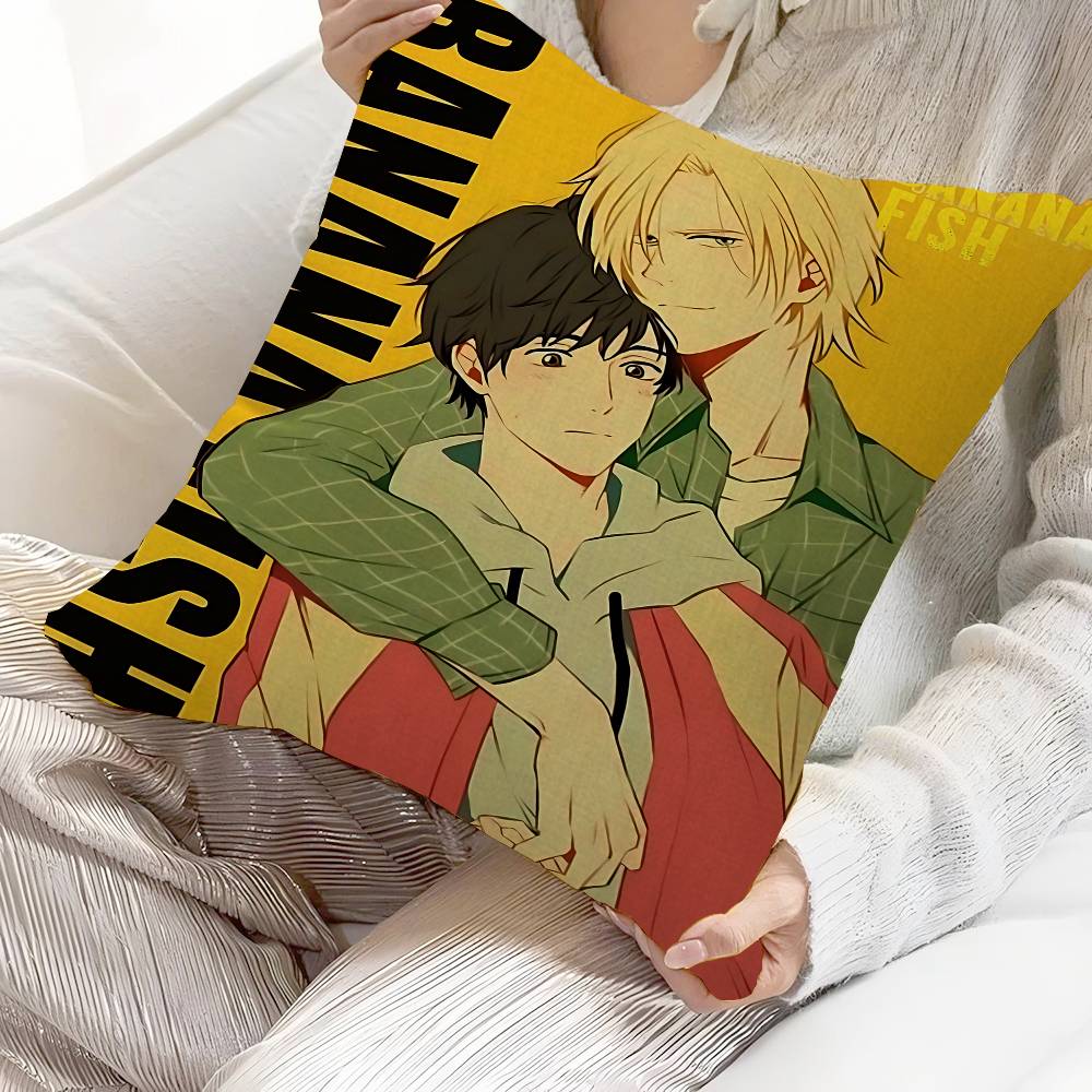 Anime Banana Fish Pillow Gifts Home Office Furnishings Bedroom Sofa Car Cushion Cover Case 45x45cm