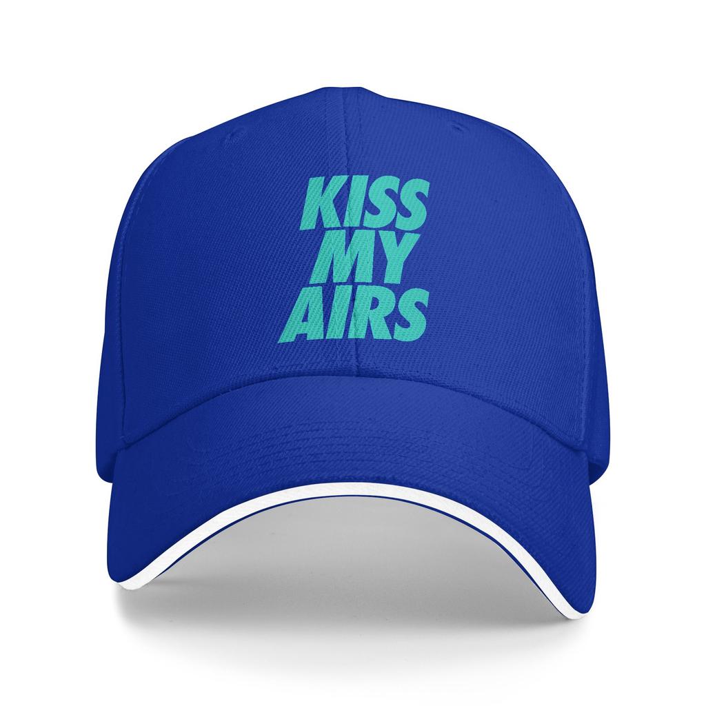 Personalized Classic Kiss My Airs Baseball Cap for Unisex Women Adjustable Adult Dad Hat Summer Sun Hat