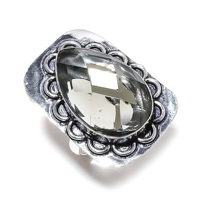 Δαχτυλίδι δώρου από φυσικό αλεξανδρίτη χαλαζία 925 ασήμι 925, μέγεθος 7,5 I5K31