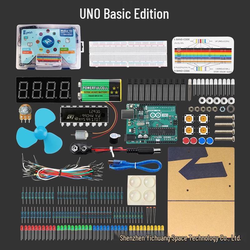 Arduino Uno R3 Beginner's DIY Electronic Kit with Sensor Development Board
