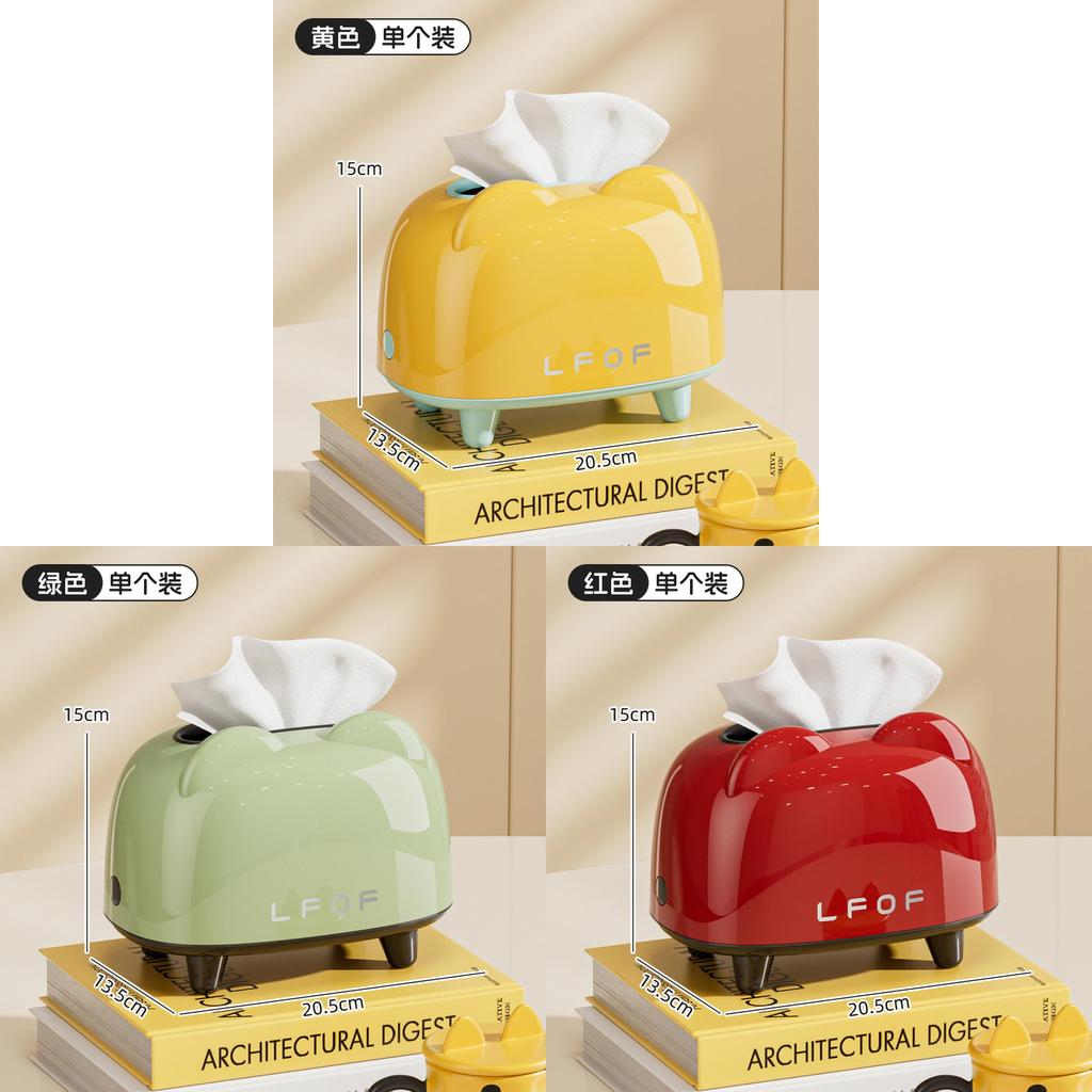 Modern Minimalist Plastic Tissue Box With Logo For Living Room And Bedroom Decor
