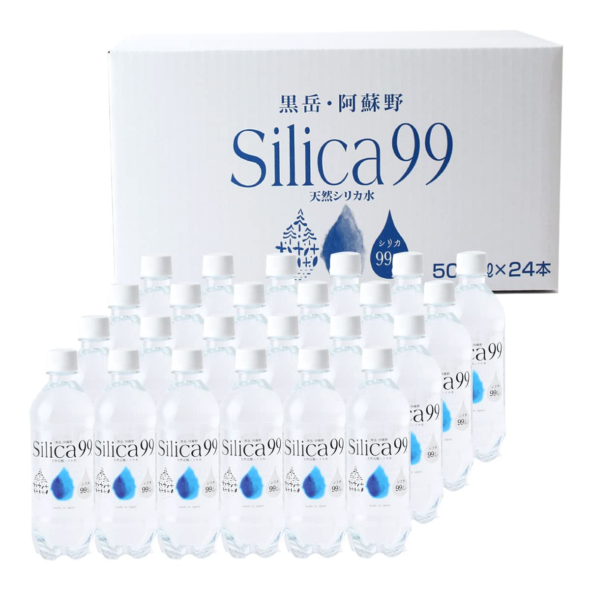 

Планирование натуральной газированной воды Минеральная вода Silica99 Натуральная газированная кремниевая вода 500 мл x 24 бутылки набор [Жилищный YOIYANA] Куродаке/Асоно