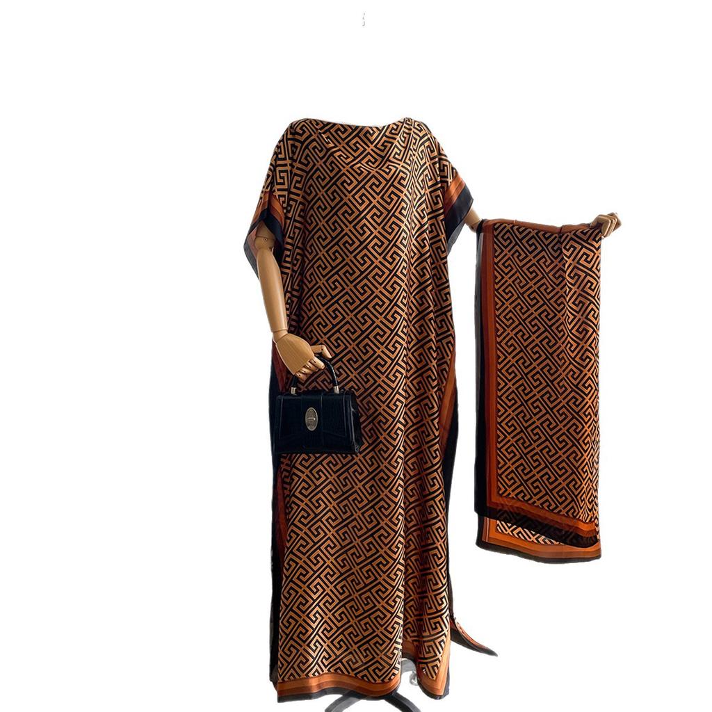 Robe Dress Women'S African Large Size Suit Versatile Ethnic Style Street Fashion Women