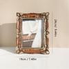 Elegant Picture Holder Resins Vintage Styles Flower Carvings Photo Frame for Sophisticated Home Styling Wall or Tabletop