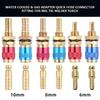 Industrial M6/M 8/M10 Brass Couplers For Welder Torches Cooling Lines 2 Unit Fast Installation Quickly Connectors