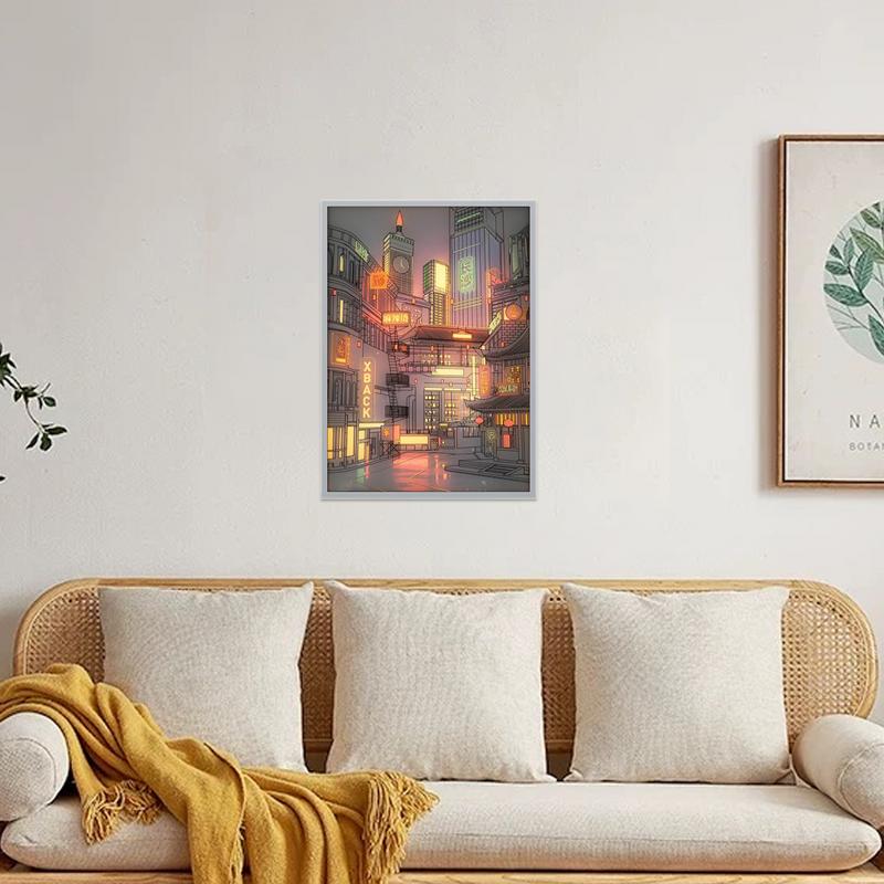 LED Light Up Painting Anime Wall Light Painting Decor Led Wall Art Picture Frame Dimming Romantic Night Lamp Gift Home Decor