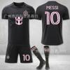 2025-26 Miami Away Black No. 10 Messi Football Jersey Set Jersey 9 Suarez New Original