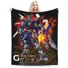 Gundam Robot Anime Blanket Quality Super Soft  Throw Blanket Winter Boy Girl Home Decor Graphic Bedspread